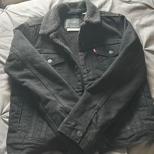 Black Levi coat